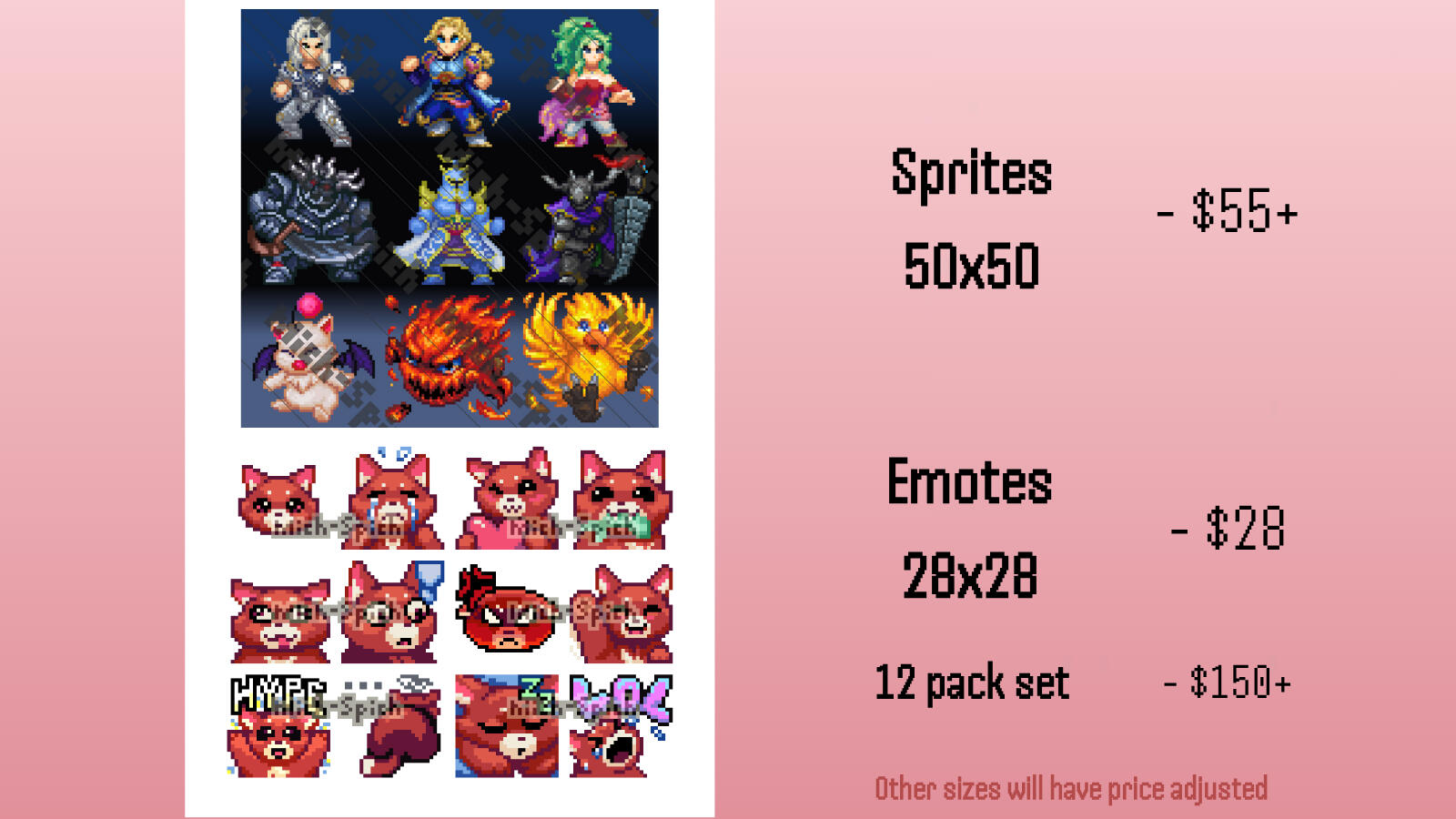 50x50 sprites
