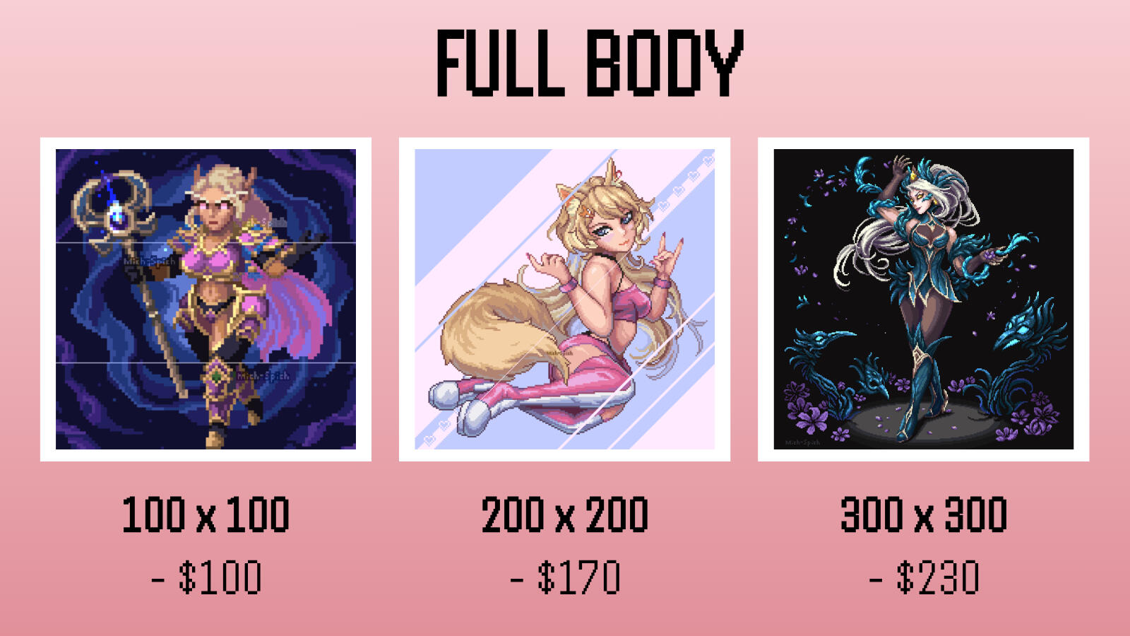 Full body prices