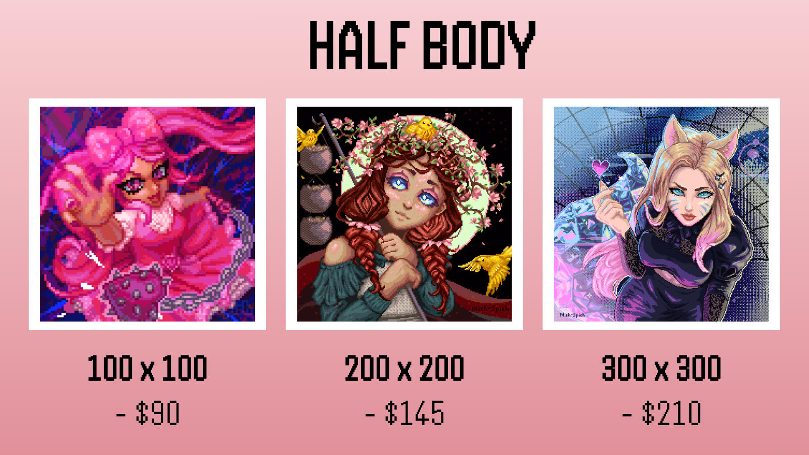 Half-body prices